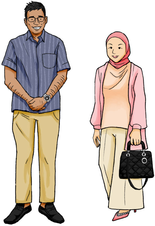 ASEANの国々で見かけられる普段の服装の例